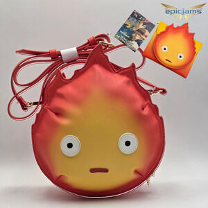 Studio Ghibli Howl's Moving Castle Calcifer Figural Crossbody Bag and Wallet Set